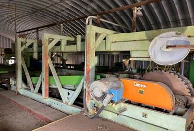 Cooper Overhead End Dogging Scragg Mill With Debarker And Gang Edger