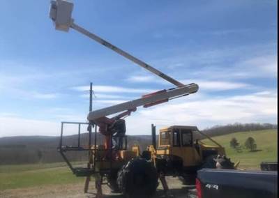 Timberjack 450 Skidder Boom Lift Conversion