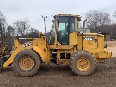 John Deere 444H High Lift Wheel Loader - Forks