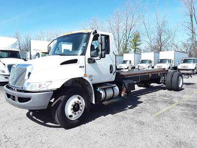 International MV607 Single Axle Cab & Chassis Truck - 350HP, 6 Speed Automatic