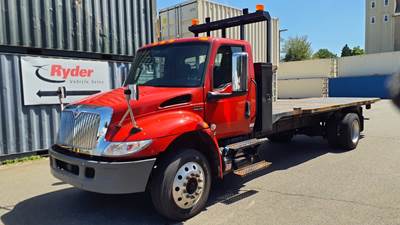 International MV607 Auxiliary Axle Cab & Chassis Truck - 300HP, 6 Speed Automatic