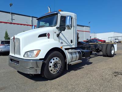 Kenworth T370 Single Axle Cab & Chassis Truck - 325HP, 6 Speed Automatic