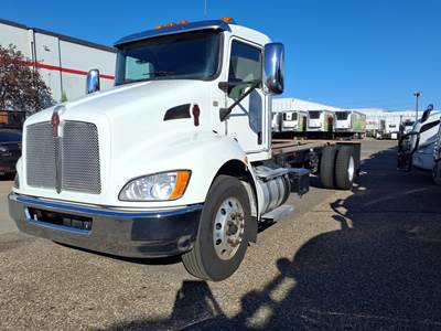 Kenworth T370 Single Axle Cab & Chassis Truck - 325HP, 6 Speed Automatic