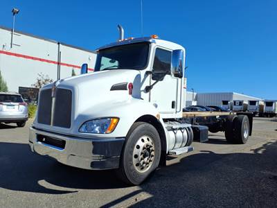 Kenworth T370 Single Axle Cab & Chassis Truck - 325HP, 6 Speed Automatic