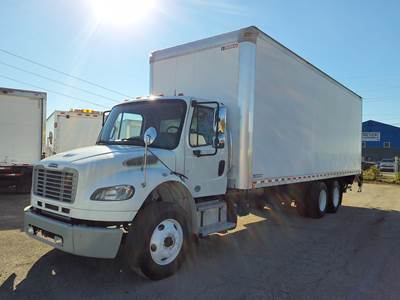 Freightliner M2 106 28 ft Box Truck - 300HP, 6 Speed Automatic, Roll up Door, Liftgate