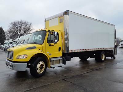 Freightliner M2 106 24 ft Box Truck - 240HP, 9 Speed Automatic, Swing Door, Liftgate