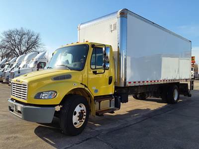 Freightliner M2 106 24 ft Box Truck - 240HP, 9 Speed Automatic, Swing Door, Liftgate