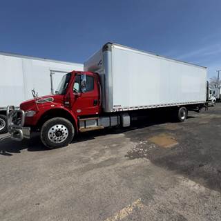 Freightliner M2 106 28 ft Box Truck - 330HP, 6 Speed Automatic, Roll up Door, Liftgate