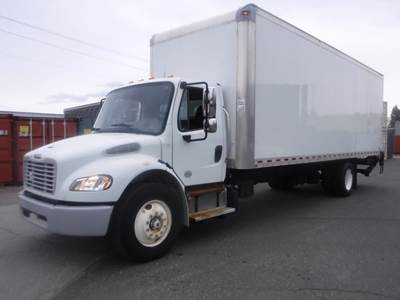 Freightliner M2 106 26 ft Box Truck - 240HP, 6 Speed Automatic, Roll up Door, Liftgate