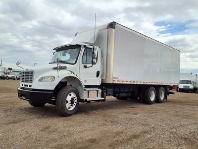 Freightliner M2 106 26 ft Box Truck - 270HP, 9 Speed Manual, Roll up Door, Liftgate