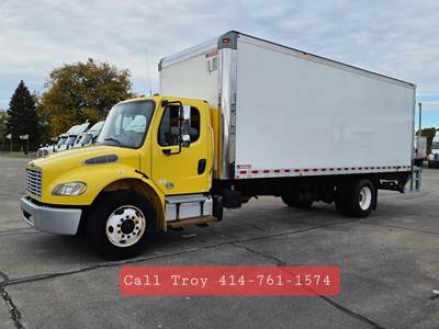 Freightliner M2 106 24 ft Box Truck - 240HP, 9 Speed Automatic, Swing Door, Liftgate