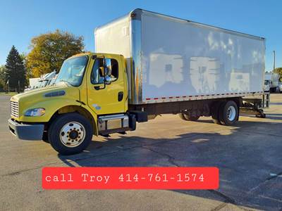 Freightliner M2 106 24 ft Box Truck - 240HP, 9 Speed Automatic, Swing Door, Liftgate