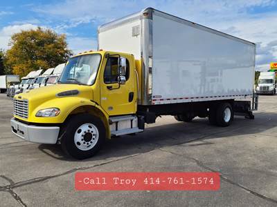 Freightliner M2 106 24 ft Box Truck - 240HP, 9 Speed Automatic, Swing Door, Liftgate