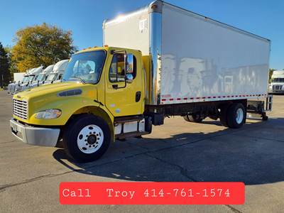 Freightliner M2 106 24 ft Box Truck - 240HP, 9 Speed Automatic, Swing Door, Liftgate