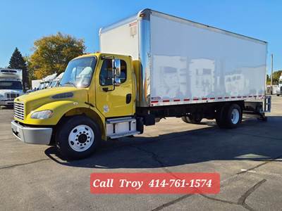 Freightliner M2 106 24 ft Box Truck - 240HP, 9 Speed Automatic, Swing Door, Liftgate