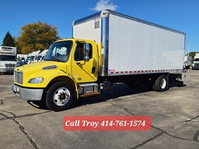 Freightliner M2 106 24 ft Box Truck - 240HP, 9 Speed Automatic, Swing Door, Liftgate