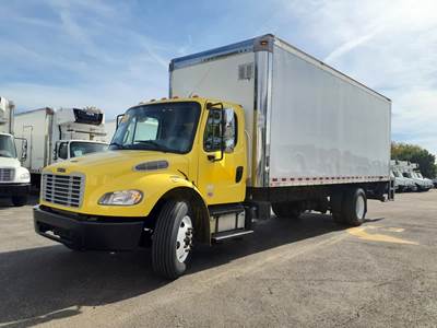 Freightliner M2 106 24 ft Box Truck - 240HP, 9 Speed Automatic, Swing Door, Liftgate