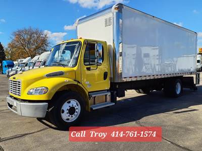 Freightliner M2 106 24 ft Box Truck - 240HP, 9 Speed Automatic, Swing Door, Liftgate