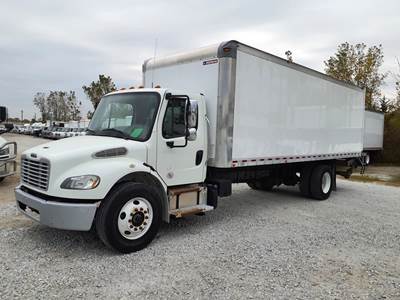 Freightliner M2 106 24 ft Box Truck - 240HP, 9 Speed Automatic, Roll up Door, Liftgate