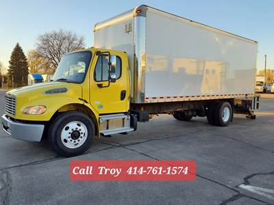 Freightliner M2 106 24 ft Box Truck - 240HP, 9 Speed Automatic, Swing Door, Liftgate