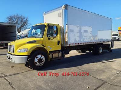 Freightliner M2 106 24 ft Box Truck - 240HP, 9 Speed Automatic, Swing Door, Liftgate