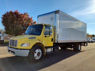 Freightliner M2 106 24 ft Box Truck - 240HP, 9 Speed Automatic, Swing Door, Liftgate