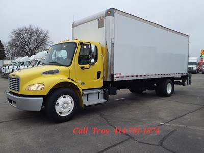 Freightliner M2 106 24 ft Box Truck - 240HP, 9 Speed Automatic, Swing Door, Liftgate