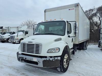 Freightliner M2 106 24 ft Box Truck - 240HP, 9 Speed Automatic, Roll up Door, Liftgate