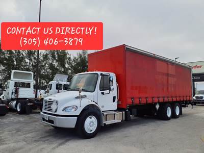 Freightliner M2 106 28 ft Box Truck - 300HP, 6 Speed Automatic, Swing Door, Liftgate