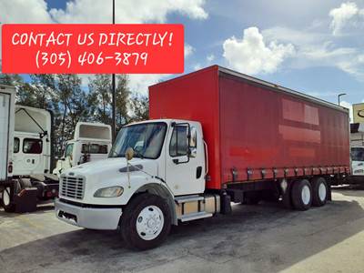 Freightliner M2 106 28 ft Box Truck - 300HP, 6 Speed Automatic, Swing Door, Liftgate