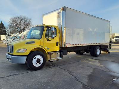 Freightliner M2 106 24 ft Box Truck - 240HP, 9 Speed Automatic, Swing Door, Liftgate