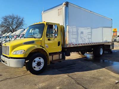 Freightliner M2 106 24 ft Box Truck - 240HP, 9 Speed Automatic, Swing Door, Liftgate