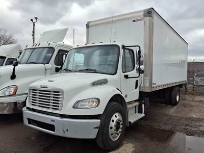 Freightliner M2 106 24 ft Box Truck - 240HP, 9 Speed Automatic, Roll up Door, Liftgate
