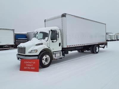 Freightliner M2 106 28 ft Box Truck - 240HP, 6 Speed Automatic, Roll up Door, Liftgate