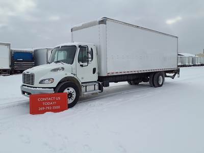 Freightliner M2 106 28 ft Box Truck - 240HP, 6 Speed Automatic, Roll up Door, Liftgate