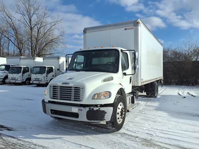 Freightliner M2 106 24 ft Box Truck - 240HP, 9 Speed Automatic, Roll up Door, Liftgate