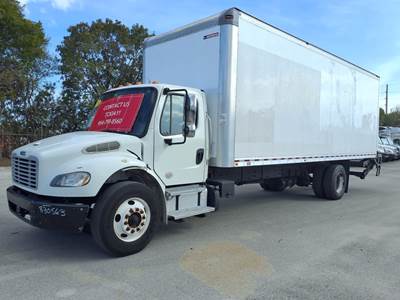 Freightliner M2 106 26 ft Box Truck - 240HP, 9 Speed Automatic, Roll up Door, Liftgate