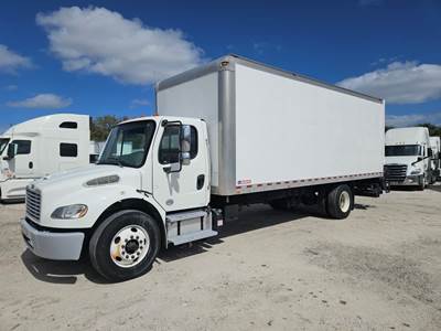 Freightliner M2 106 24 ft Box Truck - 240HP, 9 Speed Automatic, Roll up Door, Liftgate