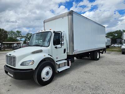 Freightliner M2 106 24 ft Box Truck - 240HP, 5 Speed Automatic, Roll up Door, Liftgate