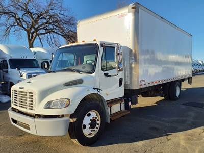 Freightliner M2 106 24 ft Box Truck - 240HP, 6 Speed Automatic, Roll up Door, Liftgate