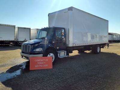 Freightliner M2 106 26 ft Box Truck - 240HP, 9 Speed Automatic, Roll up Door, Liftgate