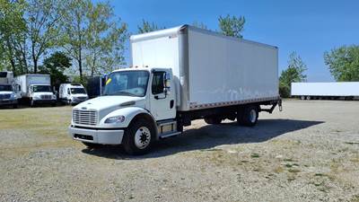 Freightliner M2 106 26 ft Box Truck - 240HP, 9 Speed Automatic, Roll up Door, Liftgate