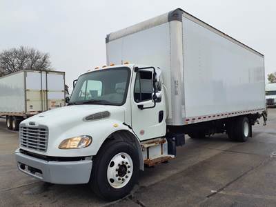 Freightliner M2 106 26 ft Box Truck - 240HP, 9 Speed Automatic, Roll up Door, Liftgate