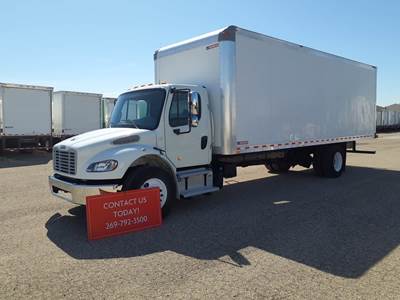 Freightliner M2 106 26 ft Box Truck - 240HP, 9 Speed Automatic, Roll up Door