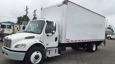 Freightliner M2 106 24 ft Box Truck - 240HP, 9 Speed Automatic, Roll up Door, Liftgate