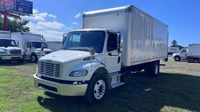 Freightliner M2 106 22 ft Box Truck - 240HP, 6 Speed Manual, Roll up Door, Liftgate
