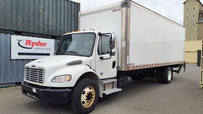 Freightliner M2 106 26 ft Box Truck - 240HP, 9 Speed Automatic, Roll up Door, Liftgate