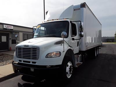 Freightliner M2 106 28 ft Box Truck - 270HP, 6 Speed Automatic, Roll up Door