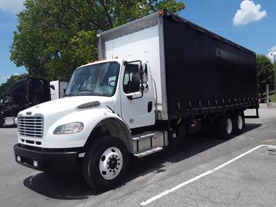 Freightliner M2 106 28 ft Box Truck - 330HP, 5 Speed Automatic, Swing Door