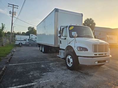Freightliner M2 106 28 ft Box Truck - 270HP, 6 Speed Automatic, Swing Door, Liftgate